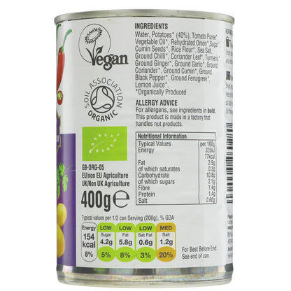 Bombay Potatoes 400g - Geo Organics - Prepared Meals & Entrées - Eco Natural Products