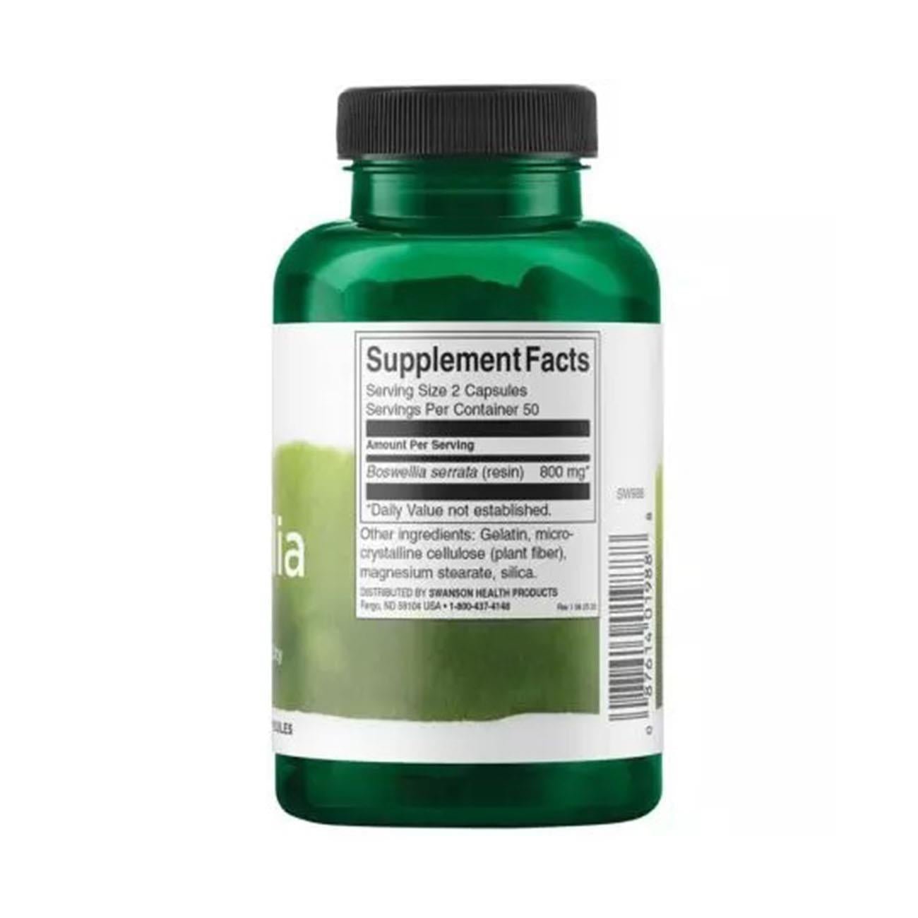 Boswellia 400mg 100 caps - Swanson - Herbal supplement - Eco Natural Products