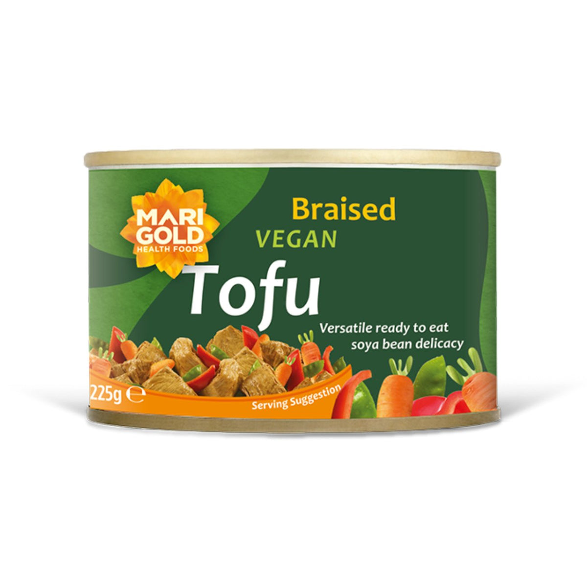 Braised Tofu Cans 225g - Marigold - Meat Alternative - Eco Natural Products