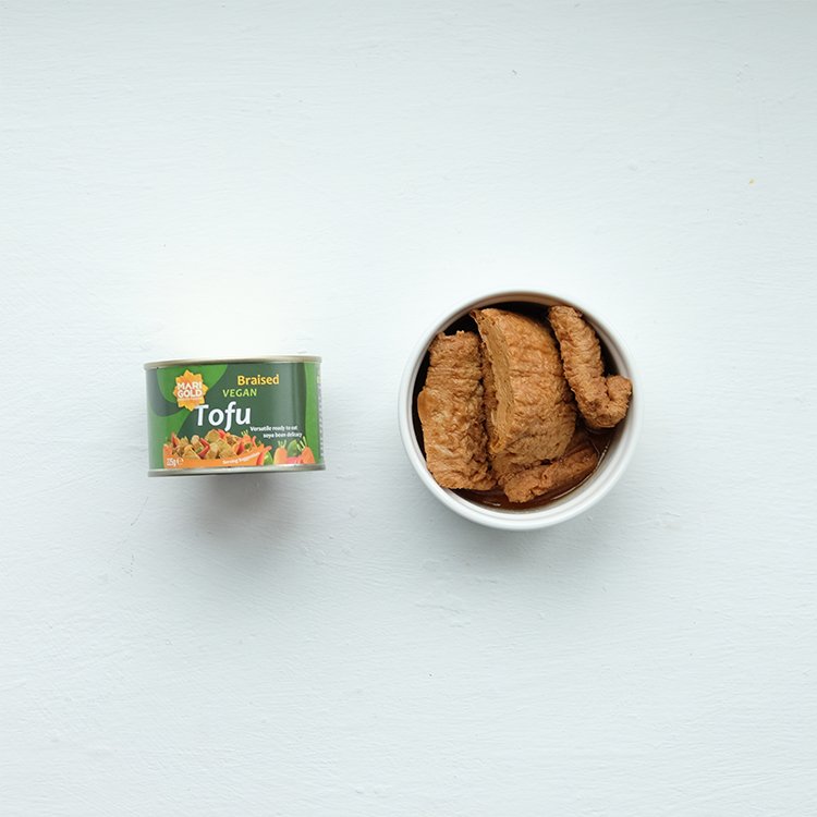 Braised Tofu Cans 225g - Eco Natural Products - Marigold - Meat Alternative