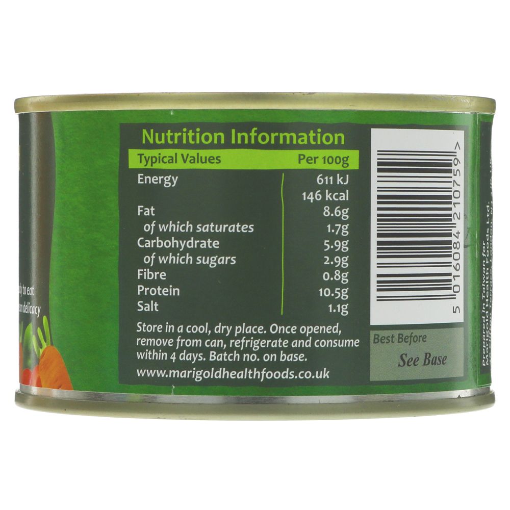 Braised Tofu Cans 225g - Eco Natural Products - Marigold - Meat Alternative