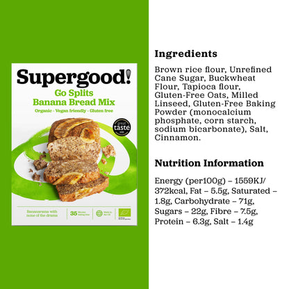 Bread Mix Go Splits Banana 250g - Supergood - Baking Mix - Eco Natural Products