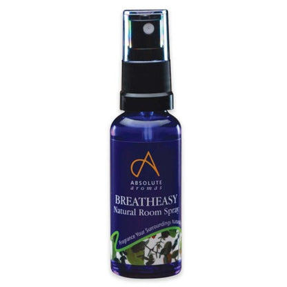 Breatheasy Natural Room Spray 30ml - Absolute Aromas - Air Spray - Eco Natural Products