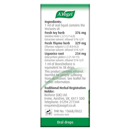 Bronchoforce Chesty Cough Ivy Complex Oral Drop 50ml - A. Vogel - Oral Drop - Eco Natural Products