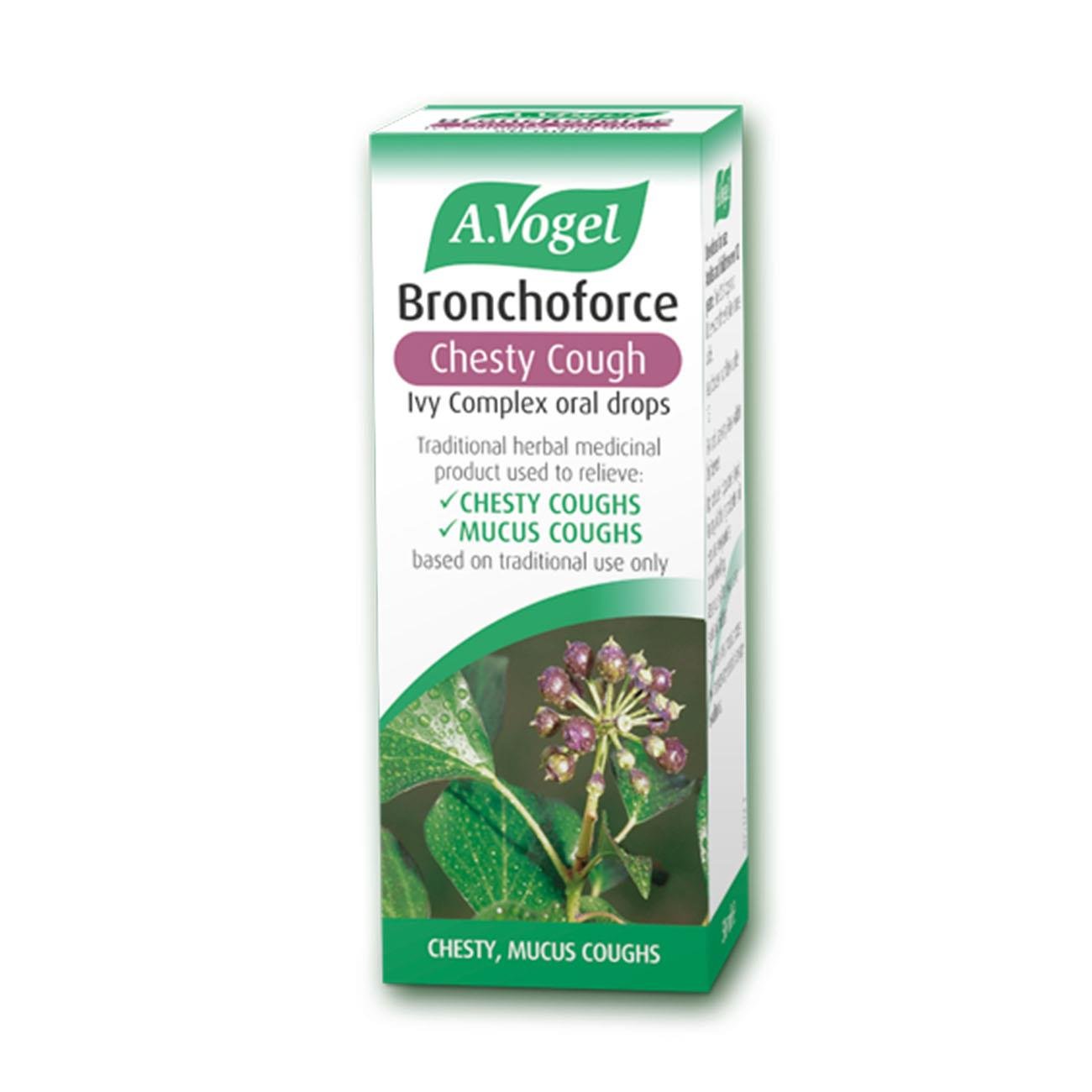 Bronchoforce Chesty Cough Ivy Complex Oral Drop 50ml - Eco Natural Products - A. Vogel - Oral Drop