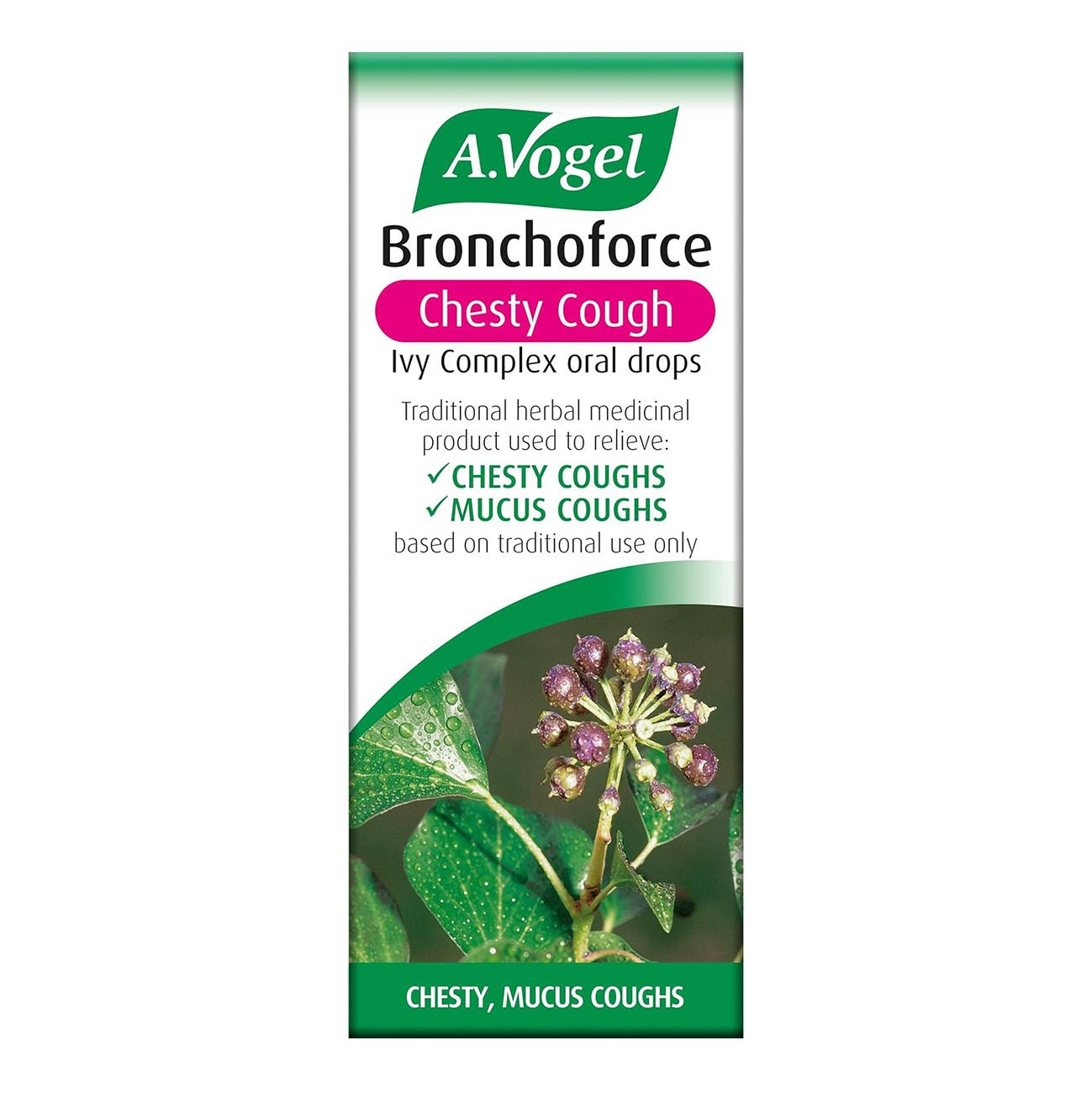 Bronchoforce Chesty Cough Ivy Complex Oral Drop 50ml - Eco Natural Products - A. Vogel - Oral Drop