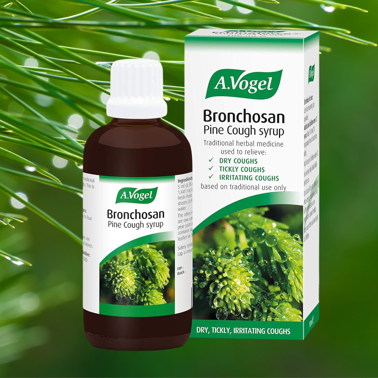 Bronchosan Pine Dry Cough Syrup 100ml - A. Vogel - Syrup - Eco Natural Products