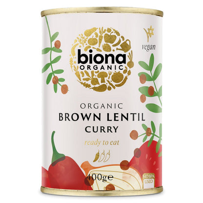 Brown Lentil Curry 400g - Biona - Preserved Vegetables - Eco Natural Products