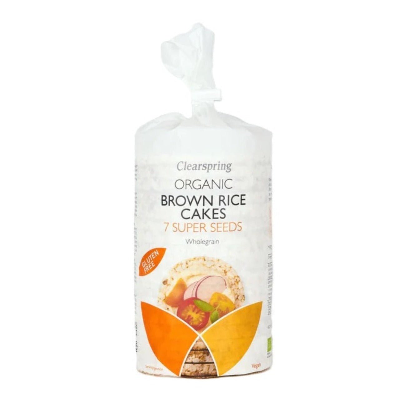 Brown Rice Cakes 7 Super Seeds 120g - Eco Natural Products - Clearspring - Brown Rice Crackers