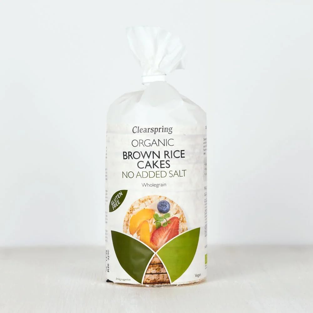 Brown Rice Cakes No Added Salt 120g - Eco Natural Products - Clearspring - Rice Cake