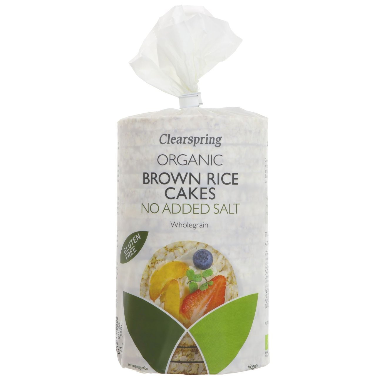 Brown Rice Cakes No Added Salt 120g - Eco Natural Products - Clearspring - Rice Cake