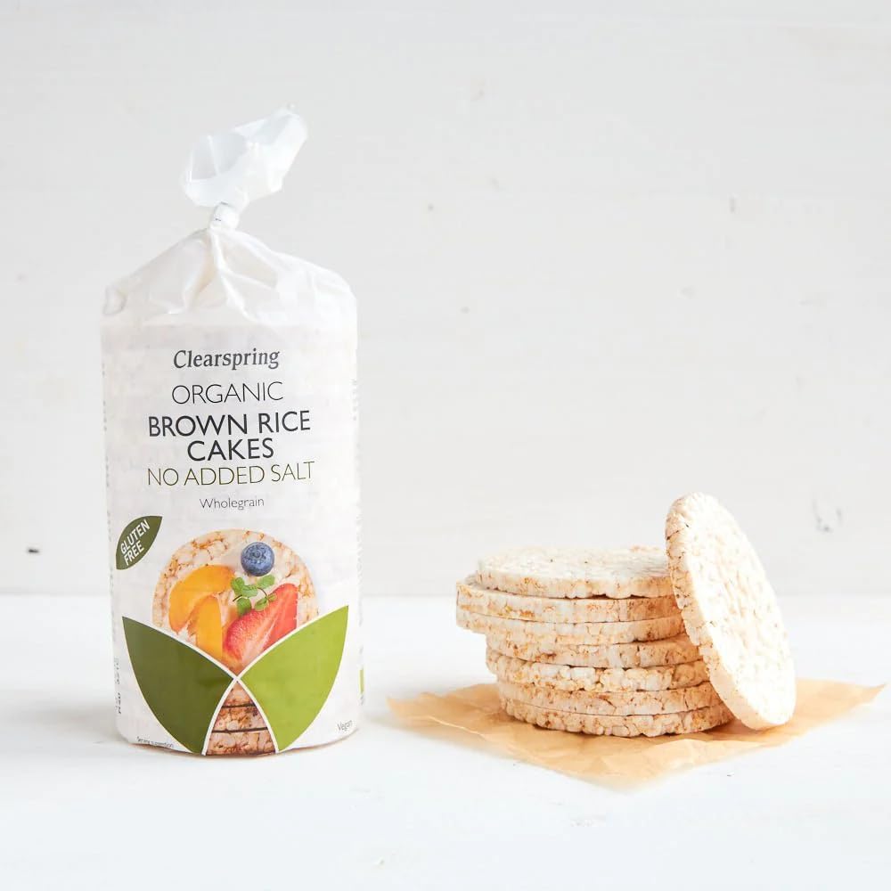 Brown Rice Cakes No Added Salt 120g - Eco Natural Products - Clearspring - Rice Cake