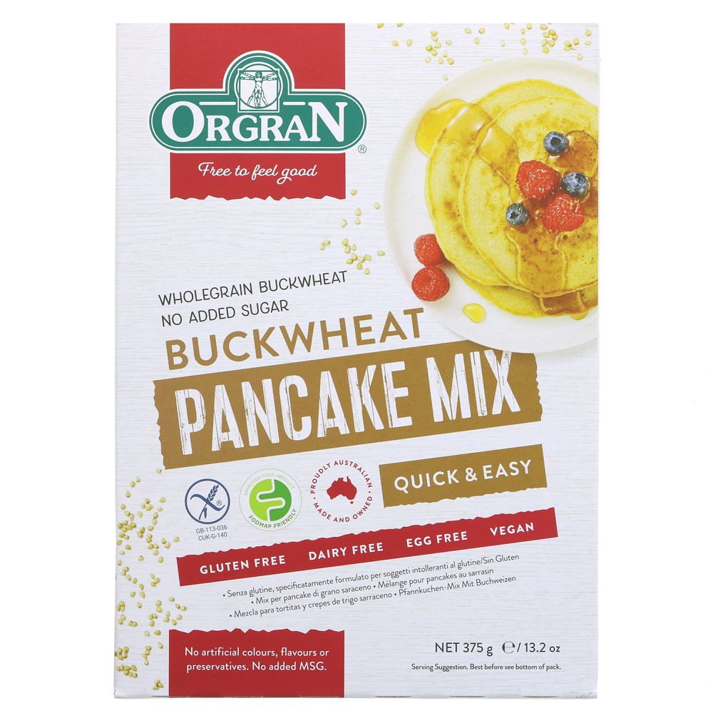 Buckwheat Pancake Mix 375g - Orgran - Pancake Mix - Eco Natural Products