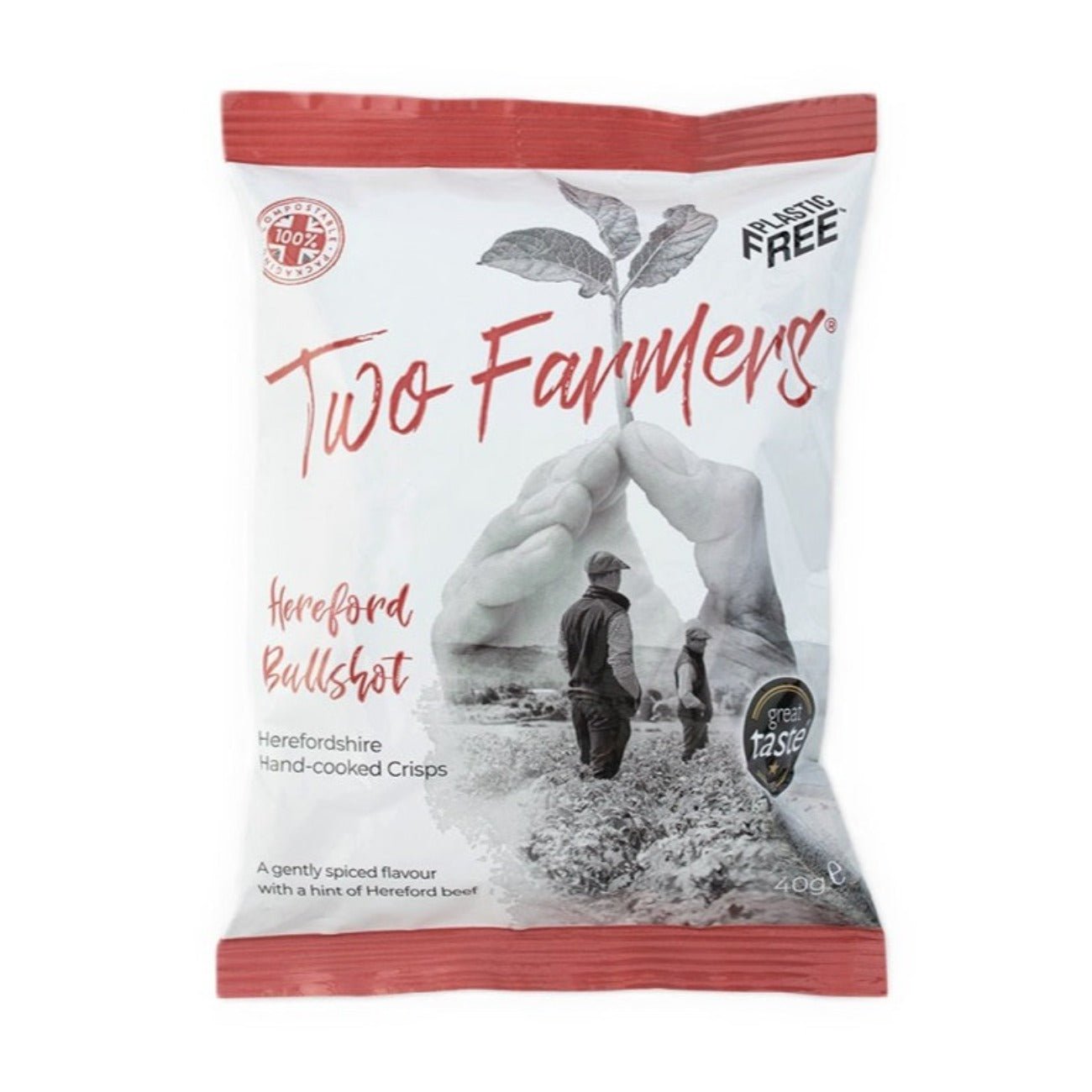Bullshot Crisps Compostable Packaging 40g - Two Farmers - Potatoe Crisps - Eco Natural Products