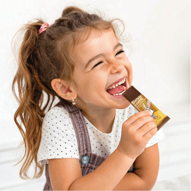 Bunnycomb Dairy Free & Vegan Mini Bar 20g - Moo Free - Chocolate Bar - Moo Free