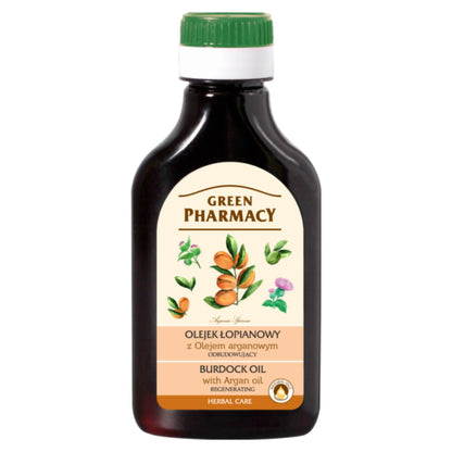 Burdock Oil With Argan Oil 100ml - Green Pharmacy - Deep Conditioning - Eco Natural Products