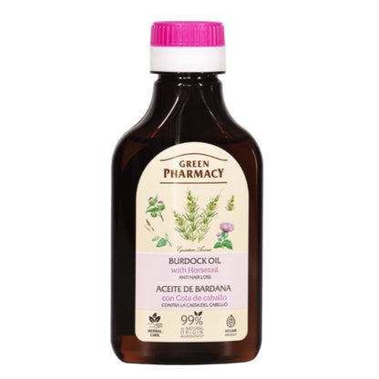 Burdock Oil With Horsetail 100ml - Green Pharmacy - Deep Conditioning - Eco Natural Products