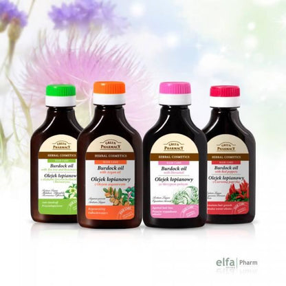 Burdock Oil With Horsetail 100ml - Green Pharmacy - Deep Conditioning - Eco Natural Products