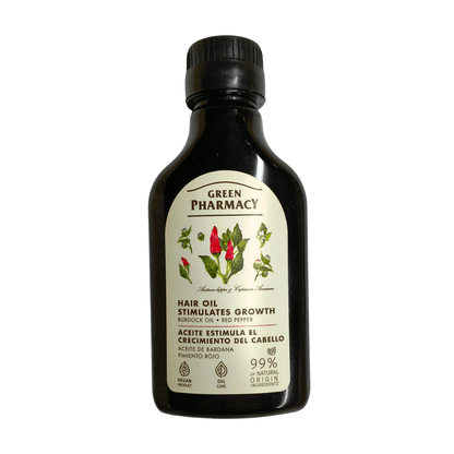 Burdock Oil With Red Pepper 100ml - Green Pharmacy - Hair Loss Treatments - Green Pharmacy