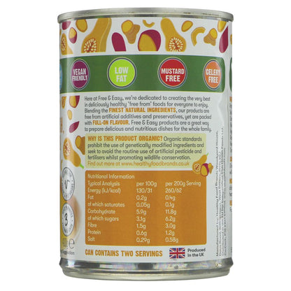 Butternut Squash, Sweet Potato & Turmeric Soup 400g - Free & Easy - Soups & Broths - Eco Natural Products