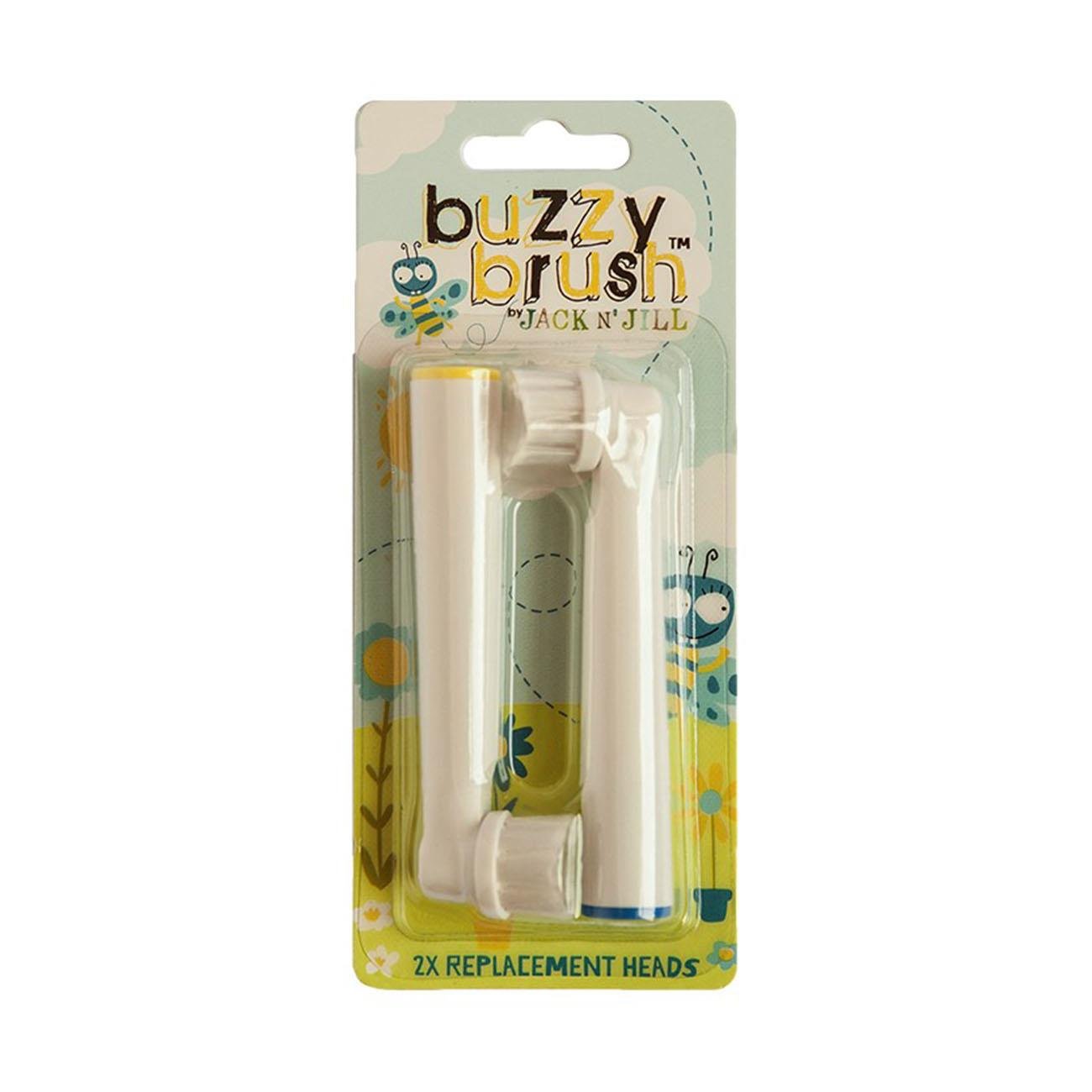 Buzzy Brush Replacement Heads Electric Toothbrush 2pack - Eco Natural Products - Jack N' Jill - Brush Replacement Heads