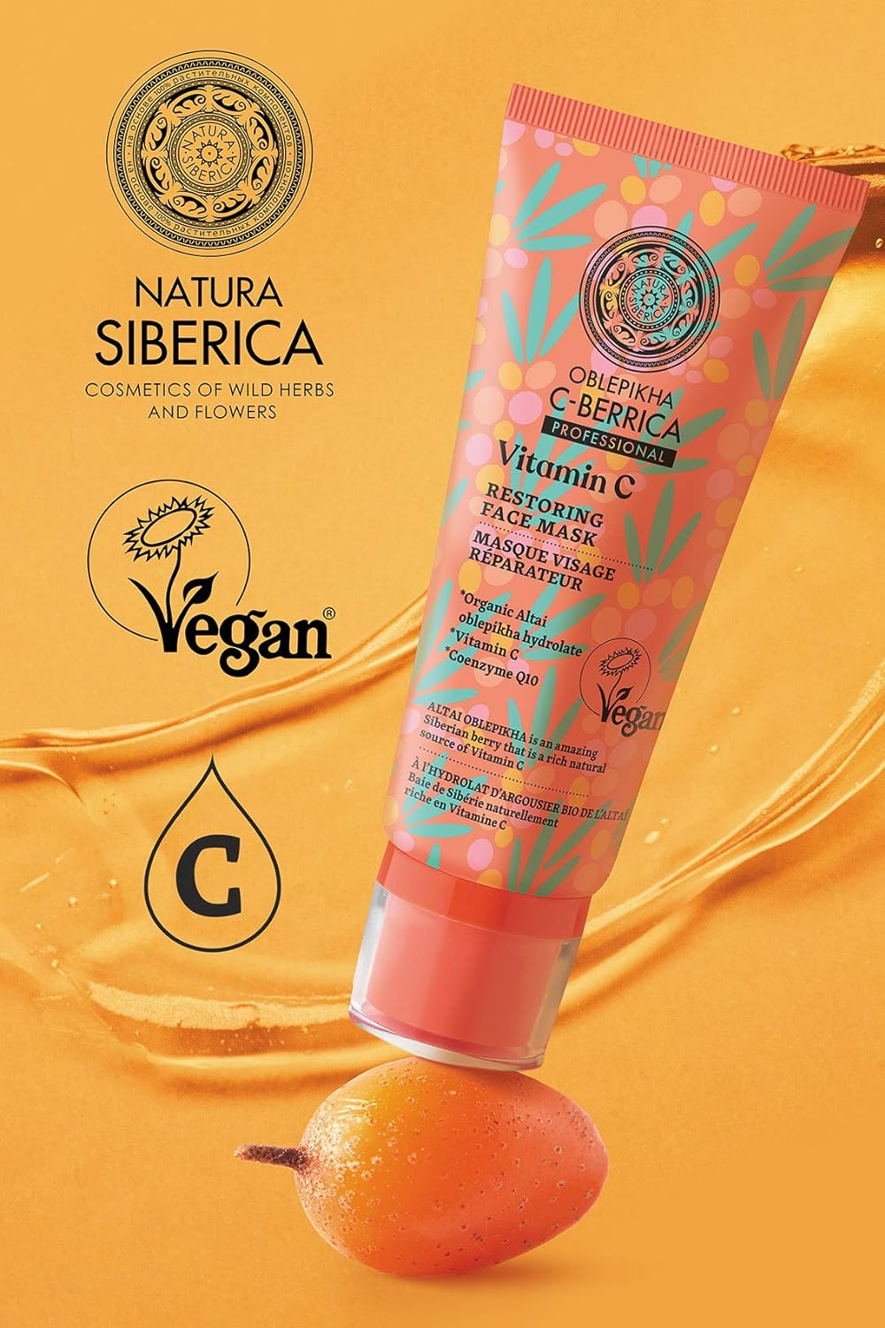 C - Berrica Restoring Face Mask 100ml - Eco Natural Products - Natura Siberica - Face Mask