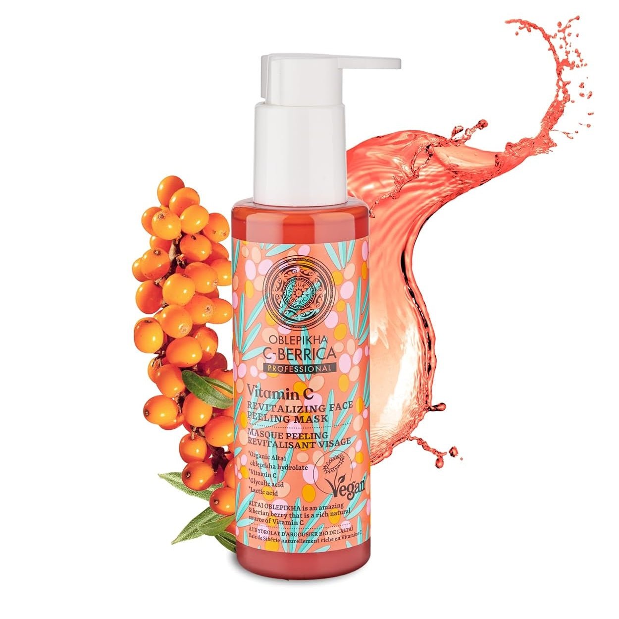 C - Berrica Revitalizing Face Peeling - Mask 145ml - Natura Siberica - Face Peeling - Mask - Eco Natural Products