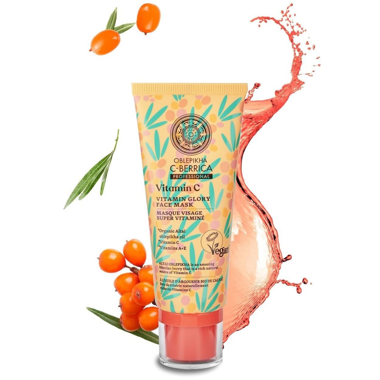 C - Berrica Vitamin Glory Face Mask 100ml Exp 03.08.2026 - Natura Siberica - Skin Care Masks & Peels - Natura Siberica