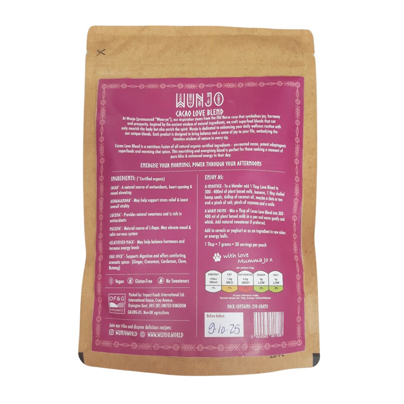 Cacao Liquid Love Blend 250g - Eco Natural Products - Wunjo - Cacao Powder