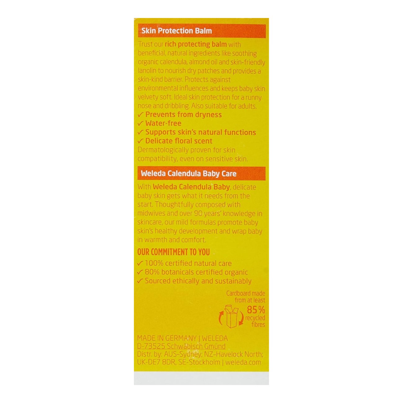 Calendula Weather Protection Cream 30ml - Eco Natural Products - Weleda - Barrier Cream