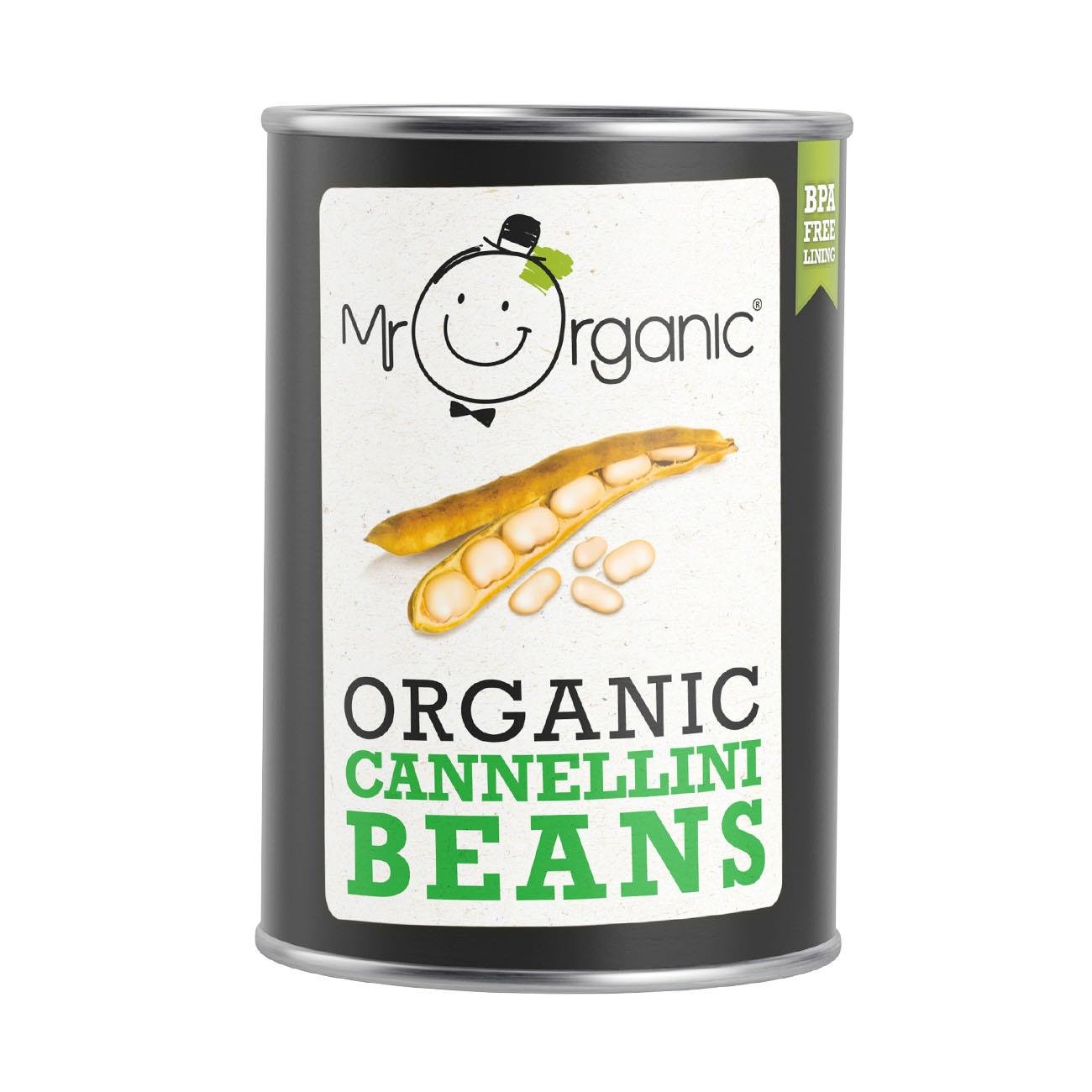 Cannellini Beans Tin 400g - Mr Organic - Beans - Eco Natural Products