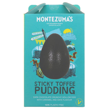 Caramel & Date Dark Chocolate Crunchy Egg 150g - Montezumas Chocolate - Chocolates - Montezumas Chocolate