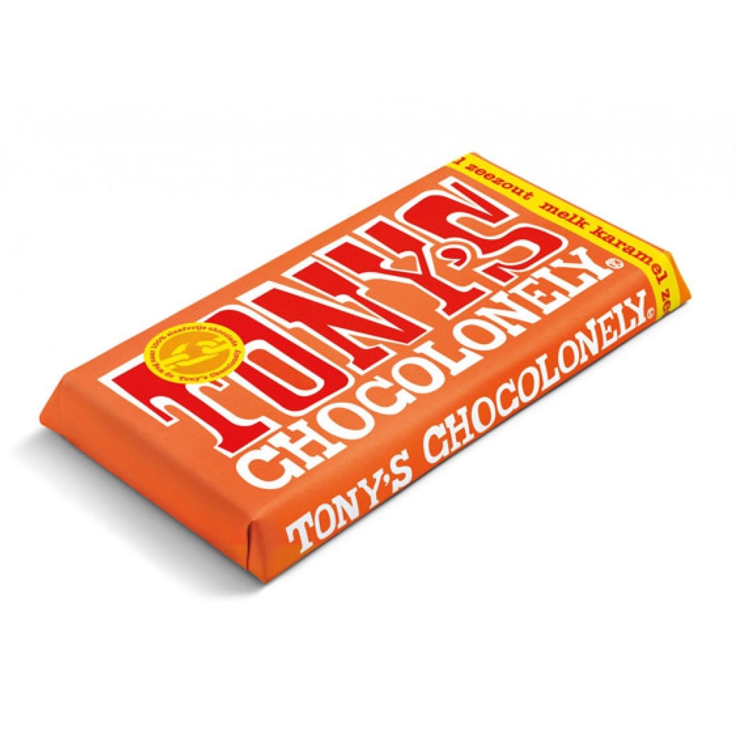 Caramel Sea Salt Milk Chocolate Bar 180g - Tony's Chocolonely - Chocolate Bar - Eco Natural Products
