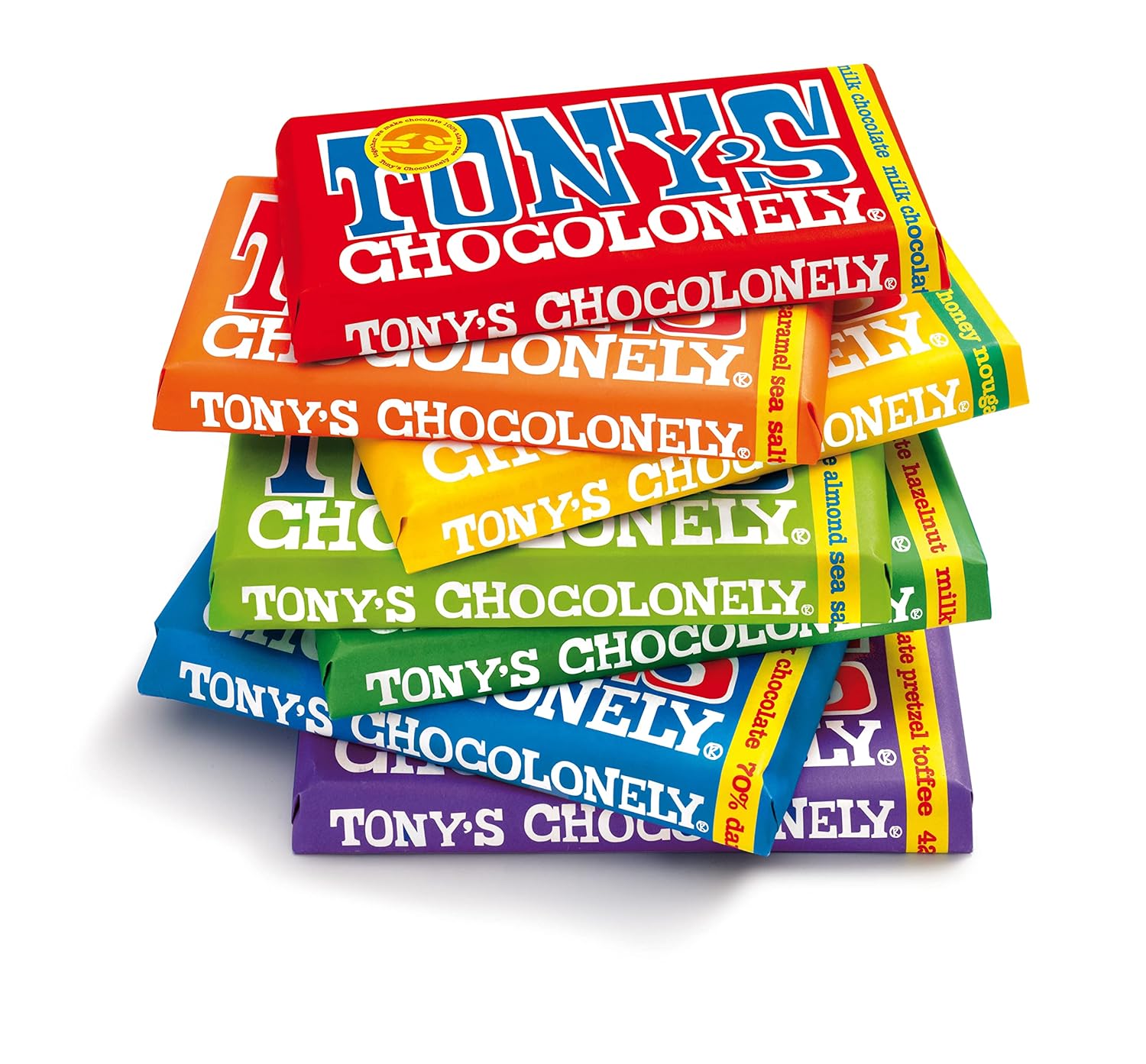 Caramel Sea Salt Milk Chocolate Bar 180g - Tony's Chocolonely - Chocolate Bar - Eco Natural Products