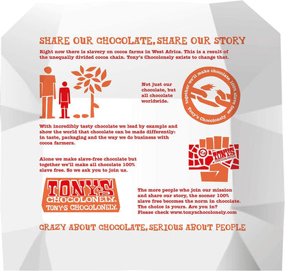 Caramel Sea Salt Milk Chocolate Bar 180g - Tony's Chocolonely - Chocolate Bar - Eco Natural Products