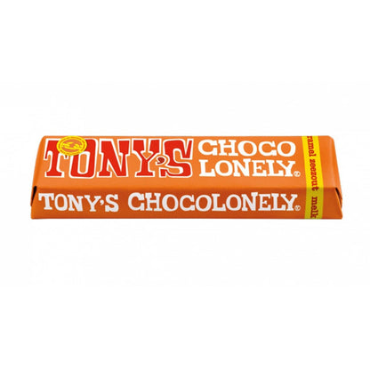 Caramel Sea Salt Milk Chocolate Small Bar 47g - Tony's Chocolonely - Chocolate Bar - Eco Natural Products