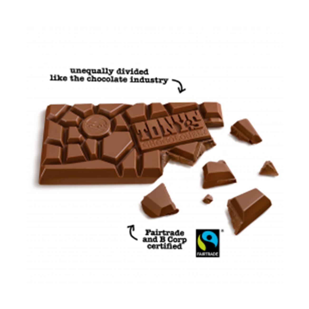 Caramel Sea Salt Milk Chocolate Small Bar 47g - Tony's Chocolonely - Chocolate Bar - Eco Natural Products