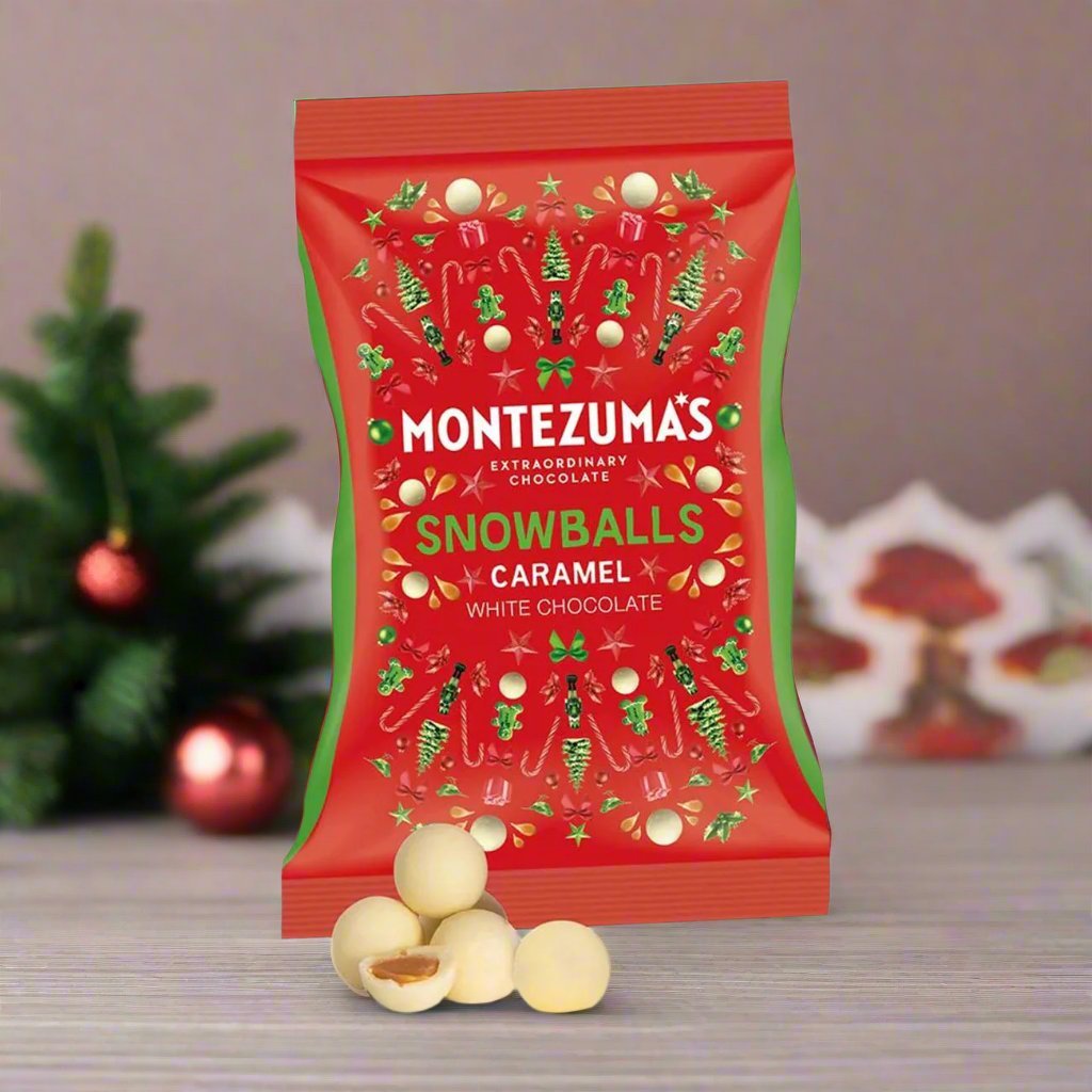 Caramel White Chocolate Snowballs 150g - Eco Natural Products - Montezumas Chocolate - Chocolate