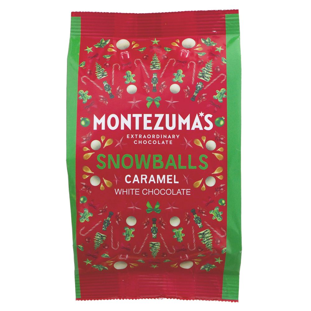 Caramel White Chocolate Snowballs 150g - Eco Natural Products - Montezumas Chocolate - Chocolate