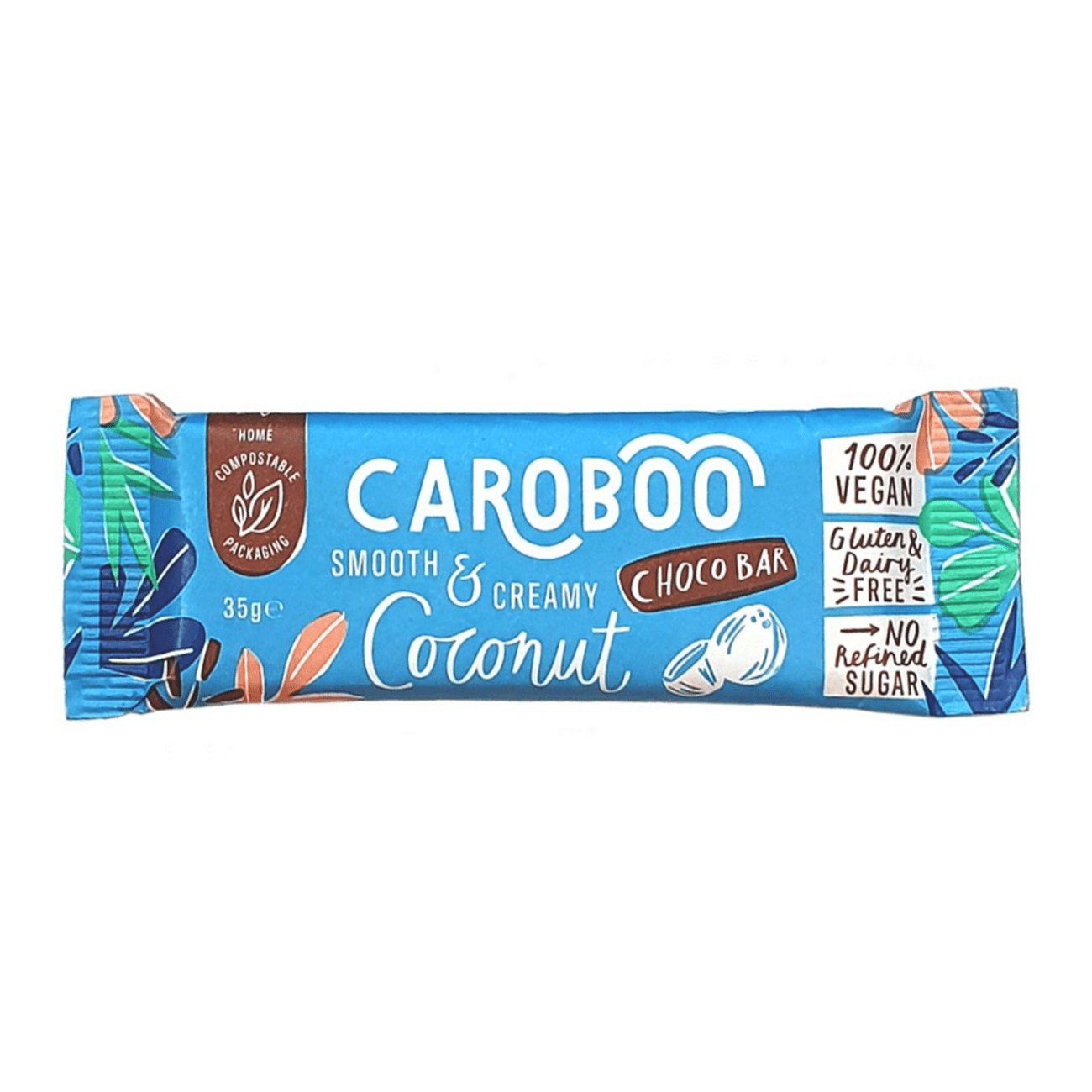 Carob Bar Coconut Smooth & Creamy 35g - Caroboo - Chocolate Bar - Caroboo