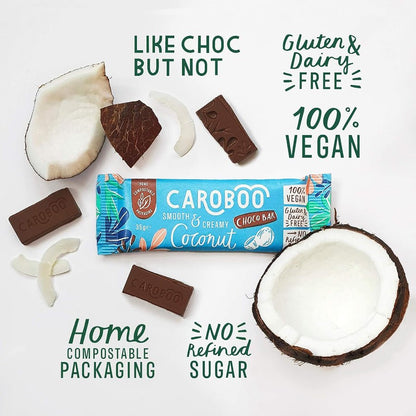 Carob Bar Coconut Smooth & Creamy 35g - Caroboo - Chocolate Bar - Caroboo