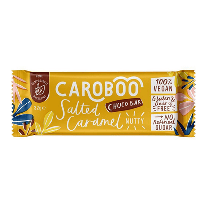 Carob Bar Salted Caramel Nutty 32g - Caroboo - Chocolate Bar - Caroboo