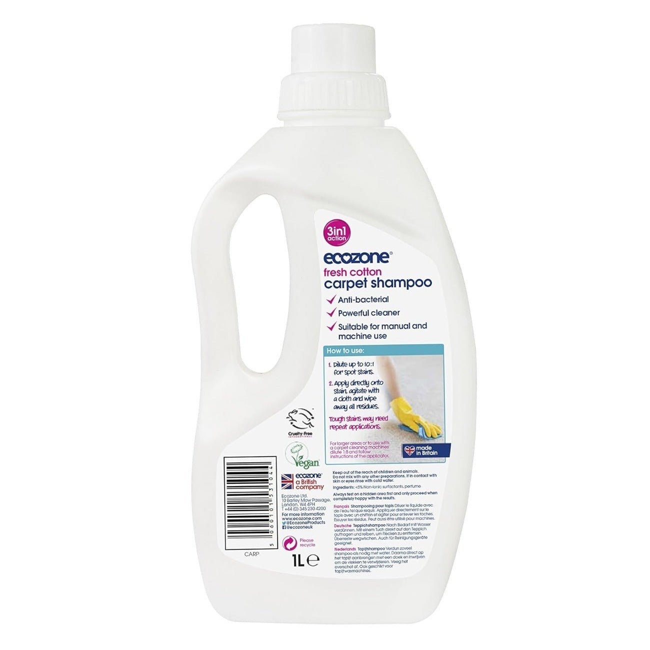 Carpet Shampoo 1L - Eco Natural Products - Ecozone - 