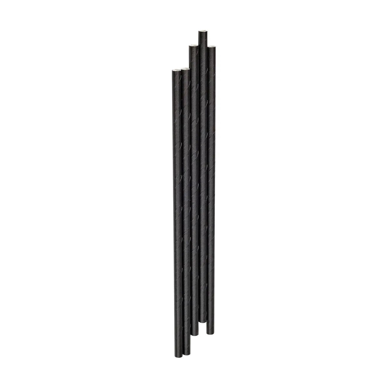 Caterpack Black Paper Straws 150pcs - Caterpack Enviro - Drinking Straws - Caterpack Enviro