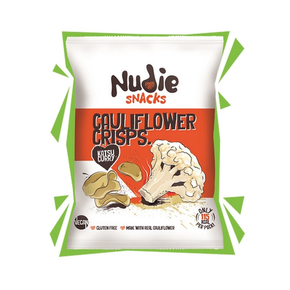 Cauliflower Crisps Katsu Curry 80g - Nudie Snacks - Snack - Eco Natural Products