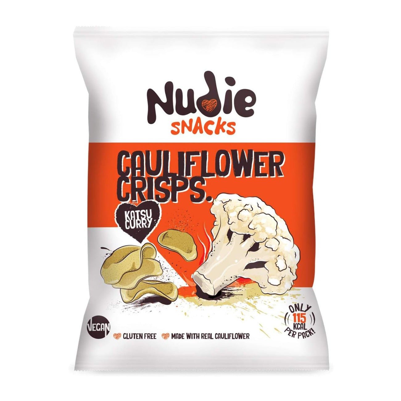 Cauliflower Crisps Katsu Curry 80g - Nudie Snacks - Snack - Eco Natural Products