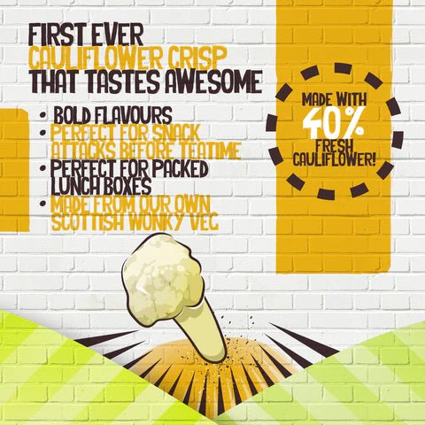 Cauliflower Crisps Katsu Curry 80g - Nudie Snacks - Snack - Eco Natural Products