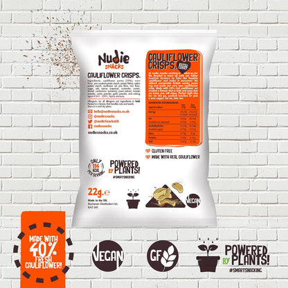 Cauliflower Crisps Katsu Curry 80g - Nudie Snacks - Snack - Eco Natural Products