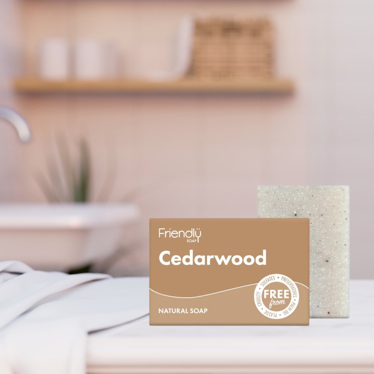 Cedarwood Bath Soap 95g - Friendly Soap - Bar Soap - Eco Natural Products