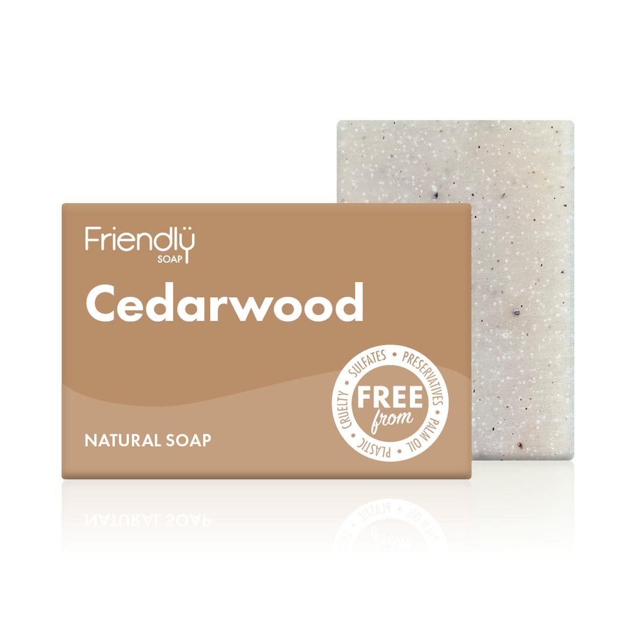 Cedarwood Bath Soap 95g - Friendly Soap - soap bar - Friendly Soap